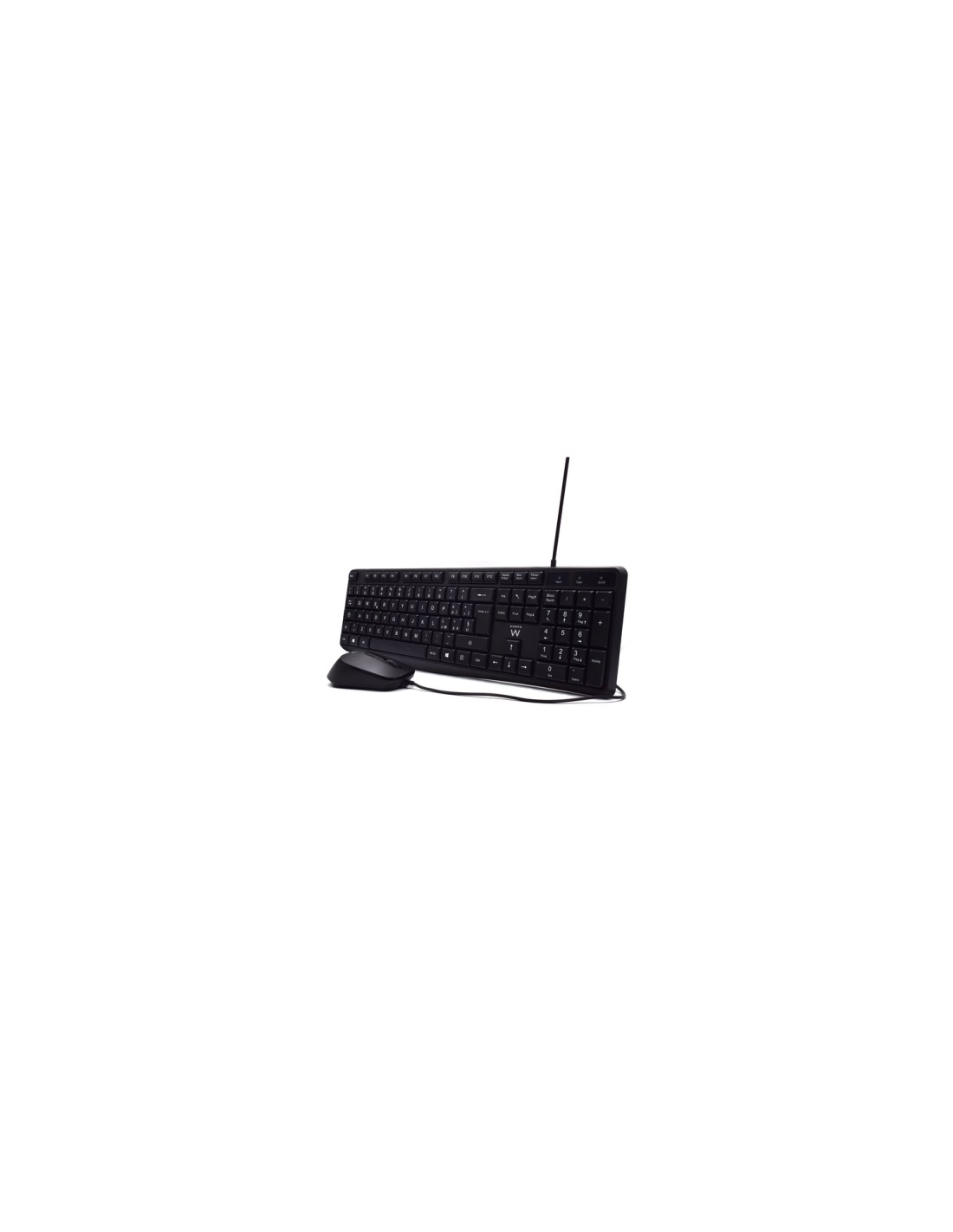 Ewent EW3005 teclado Ratón incluido Oficina USB QWERTY Italiano Negro