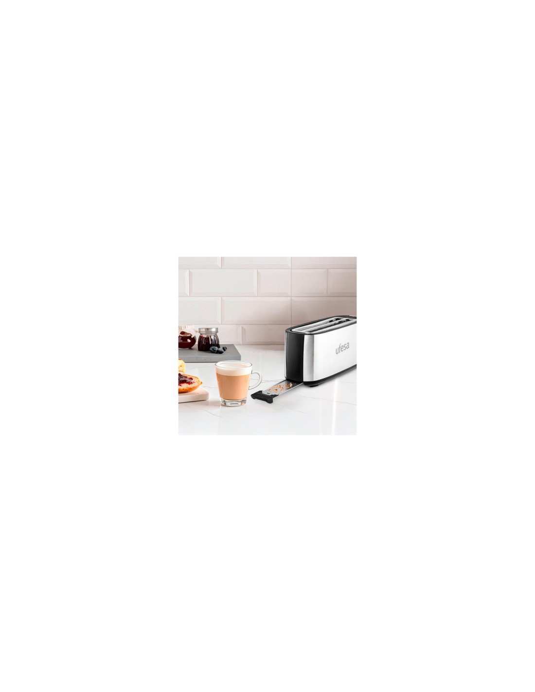 Ufesa Duo Plus 7 2 rebanada(s) 1400 W Plata