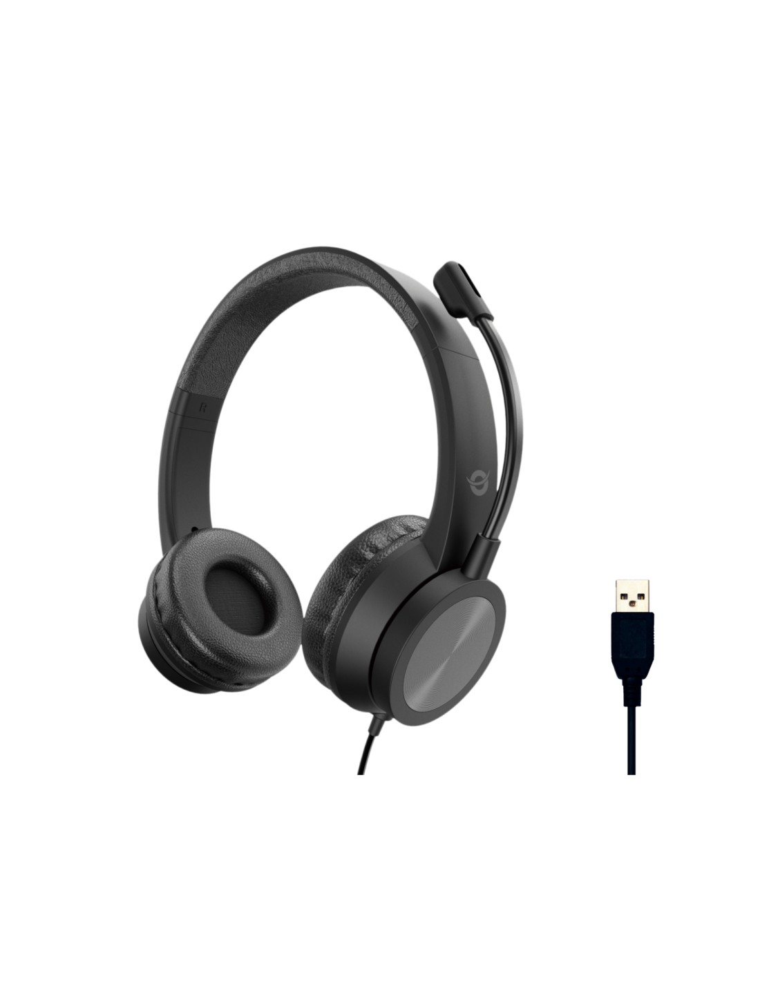 Conceptronic POLONA05B auricular y casco Auriculares Alámbrico Diadema Llamadas/Música USB tipo A Negro