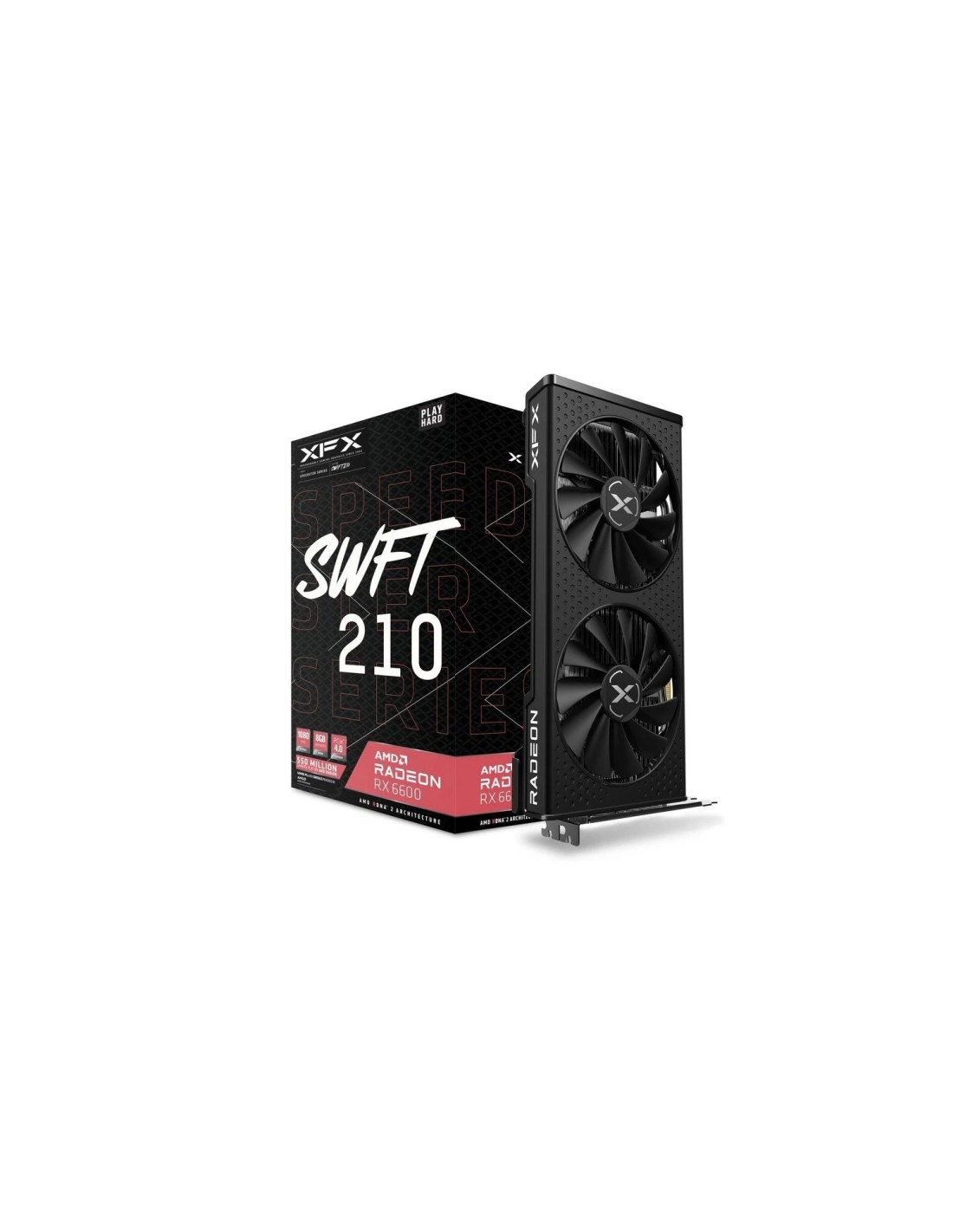 XFX SPEEDSTER SWFT 210 AMD Radeon RX 6600 8GB GDDR6 Tarjeta gráfica