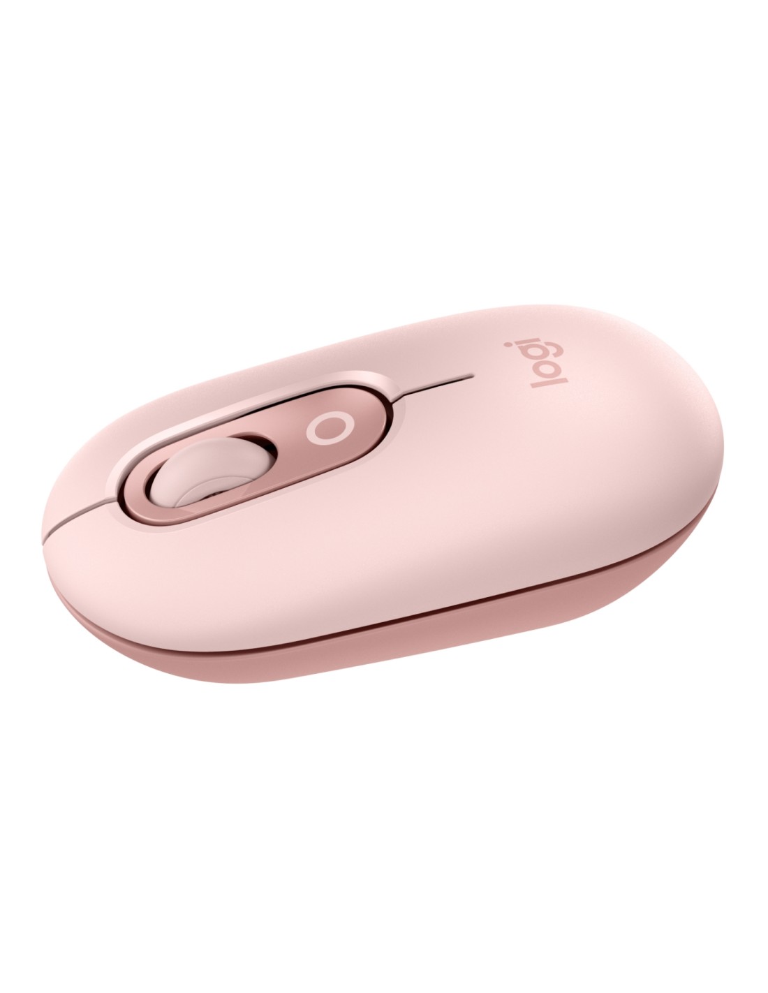 Logitech POP Mouse, ratón inalámbrico Bluetooth compacto y portátil con botones programables y clics discretos, tecnología Easy-