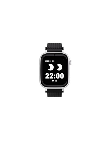 SaveFamily SaveWatch Plus Reloj + Protector GPS y Llamadas 4G Blanco Pulsera Tela Negra