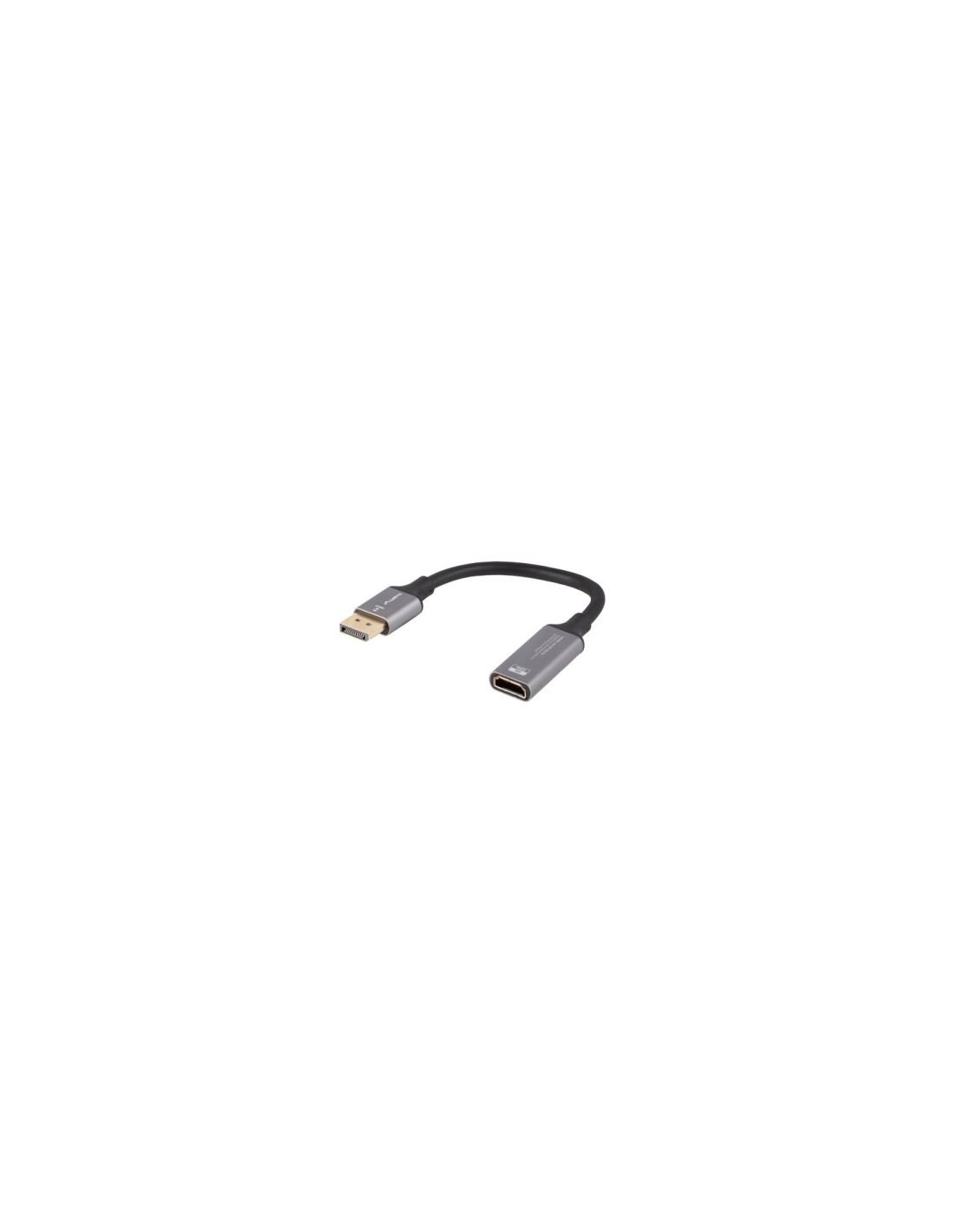 Lanberg AD-DP-HD-02 adaptador de cable de vídeo 0,2 m DisplayPort HDMI Plata