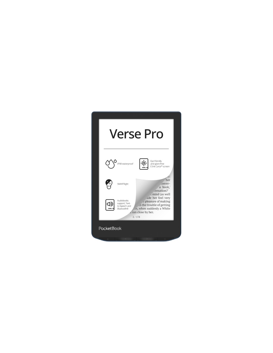 PocketBook Verse Pro lectore de e-book Pantalla táctil 16 GB Wifi Negro, Azul