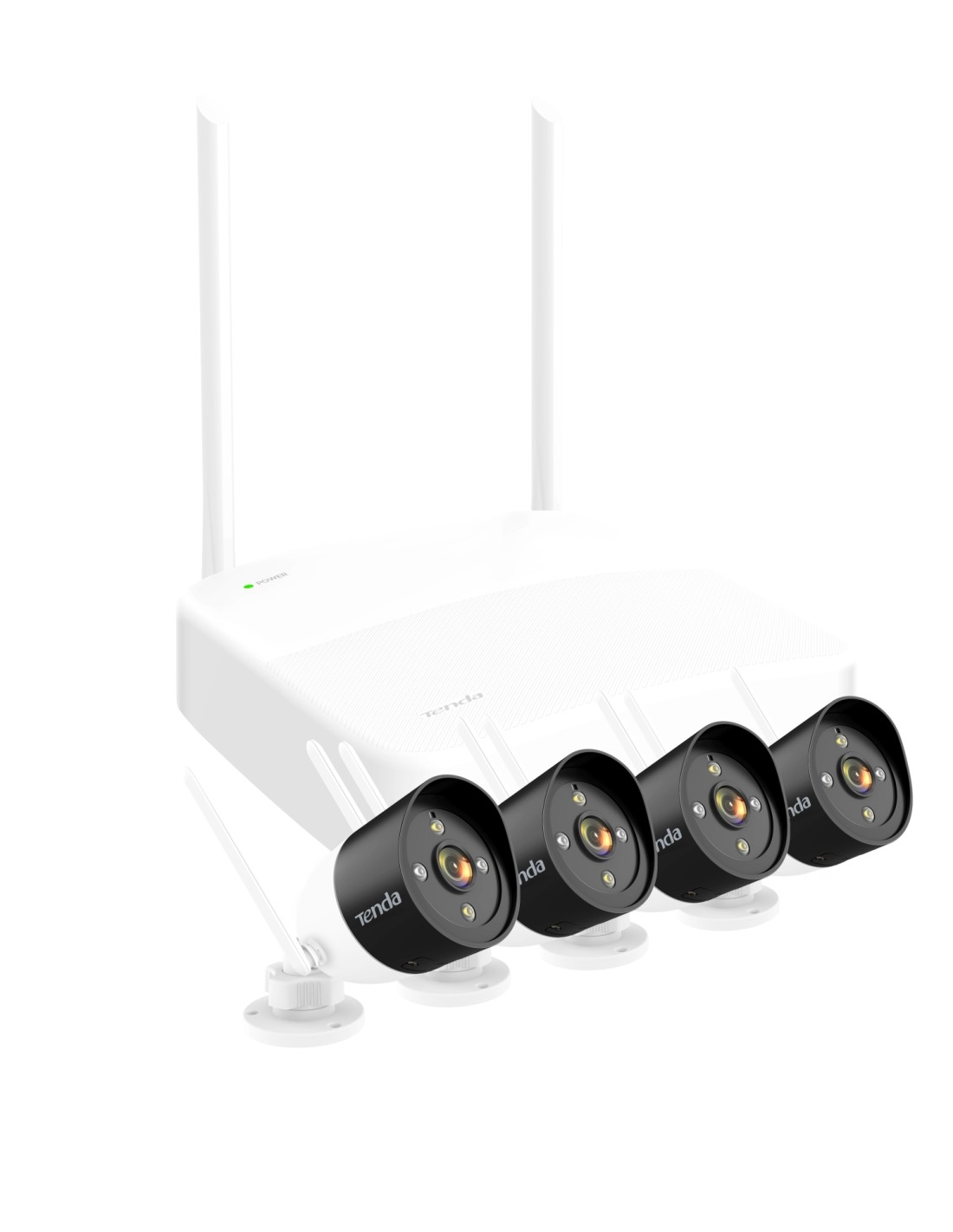 Tenda K4W-3TC kit de videovigilancia Inalámbrico y alámbrico 4 canales