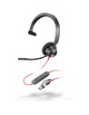 POLY Auriculares monoaurales Blackwire 3310 con certificación Microsoft Teams USB-C + Adaptador USB-C/A