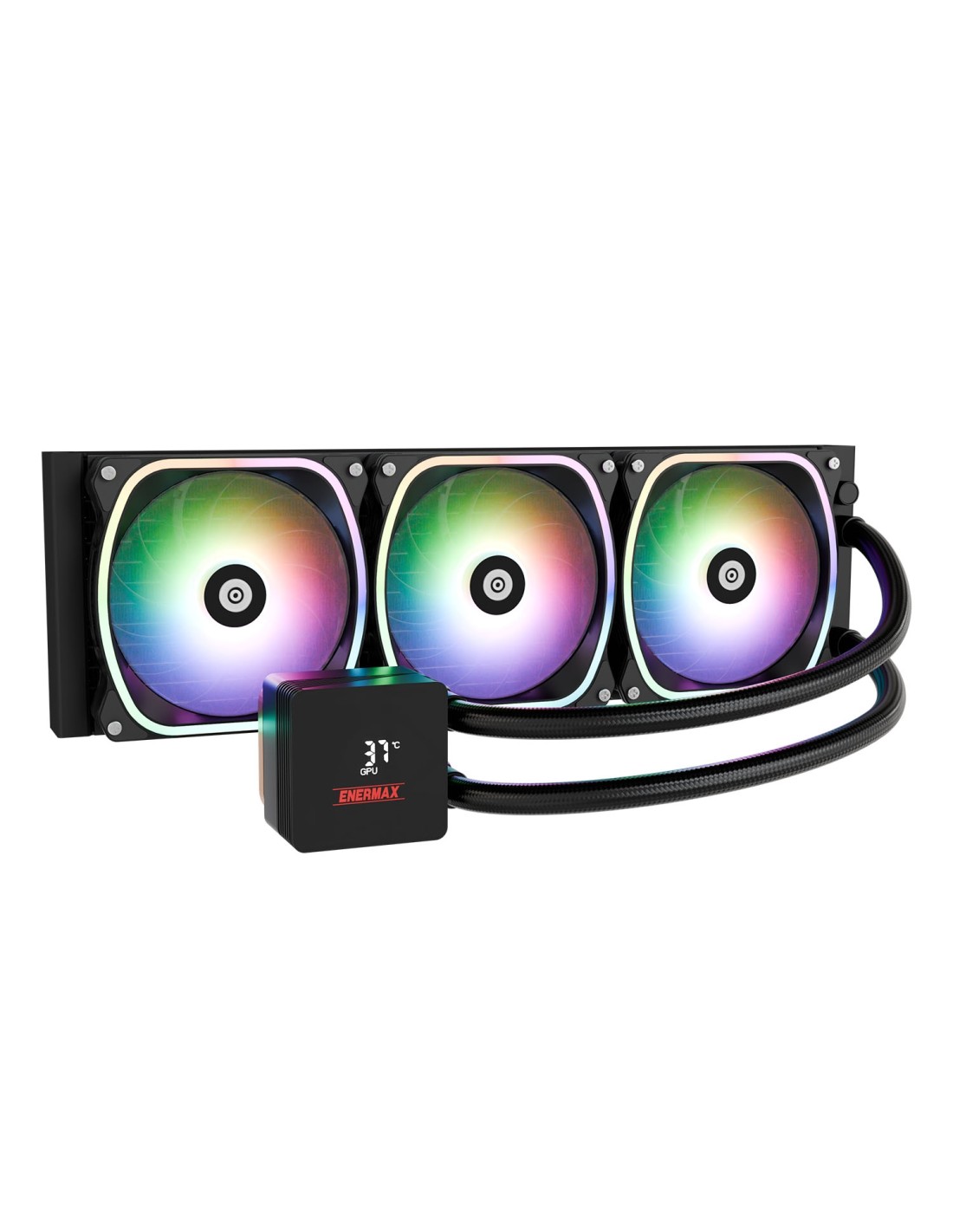 Enermax Aquafusion II 360 mm Procesador Sistema de refrigeración líquida todo en uno 12 cm Negro