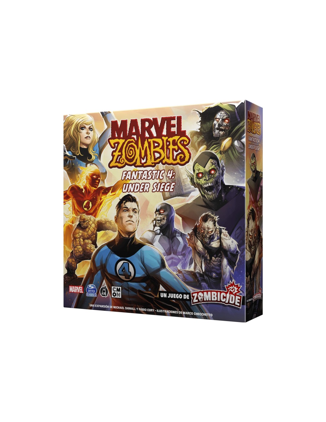 Asmodee CMMZB004 juego de tablero Marvel Zombies: Fantastic 4 Under Siege 60 min Juego De Cartas Interpretación de roles