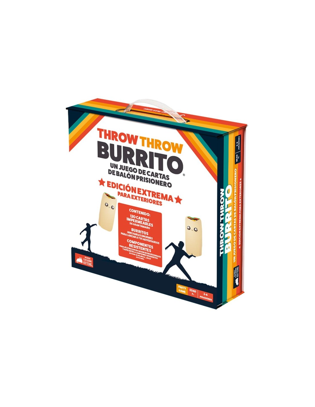 Asmodee Exploding Kittens EKITTB02ES juego de tablero Throw Throw Burrito Juego De Cartas Partido