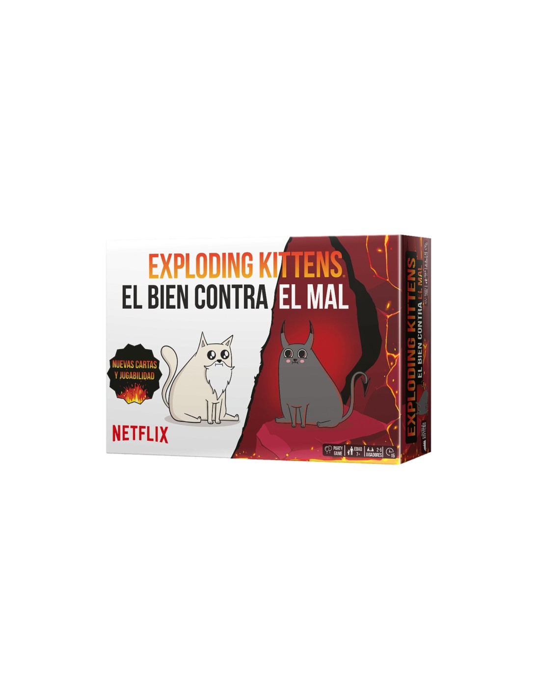 Asmodee Exploding Kittens EKIEK12ES juego de tablero Exploding Kittens El bien contra el mal 15 min Juego De Cartas Partido
