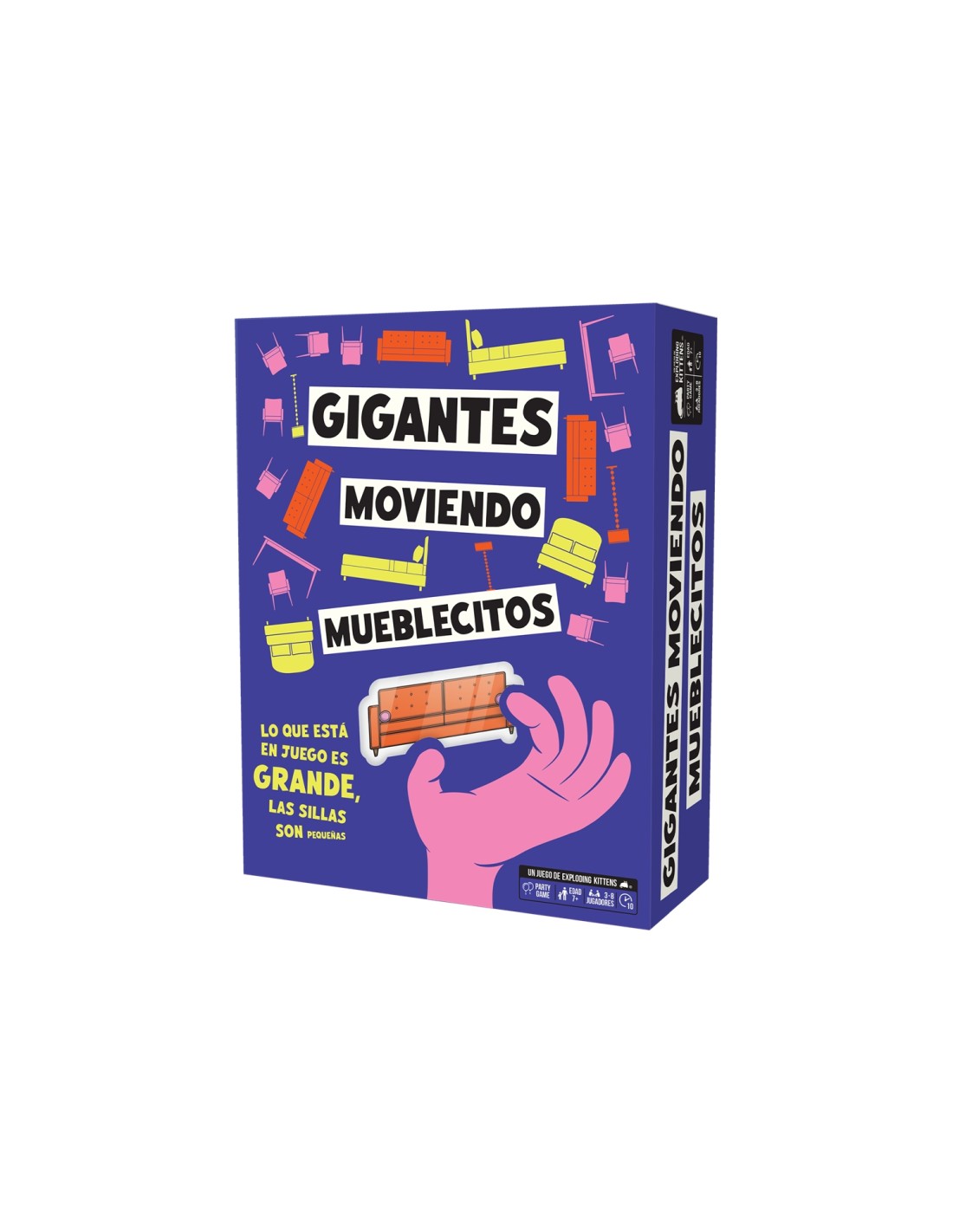Asmodee Exploding Kittens EKITF01ES juego de tablero Gigantes moviendo mueblecitos 10 min Juego De Cartas Partido