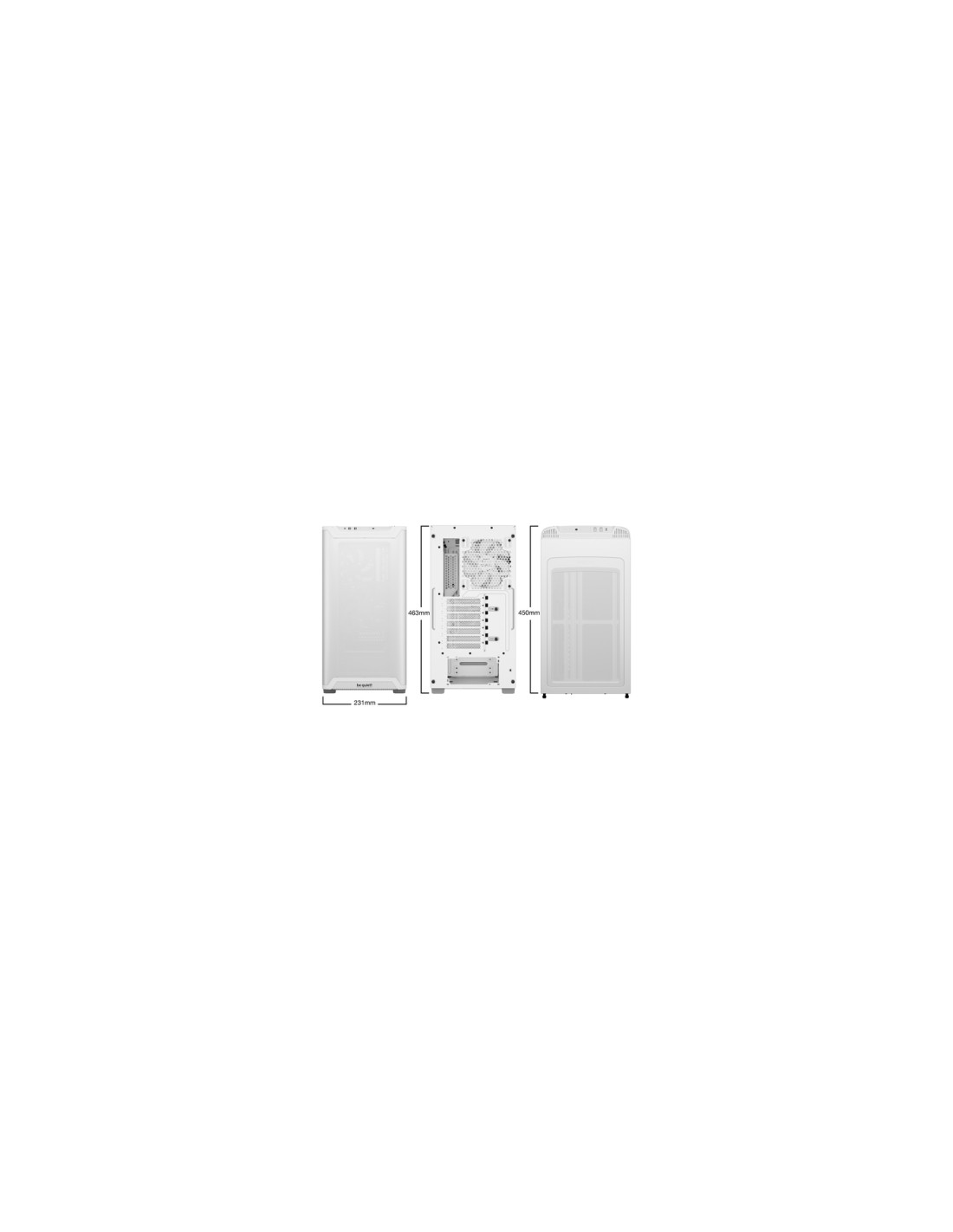 be quiet! PURE BASE 501 Airflow White Midi Tower Blanco