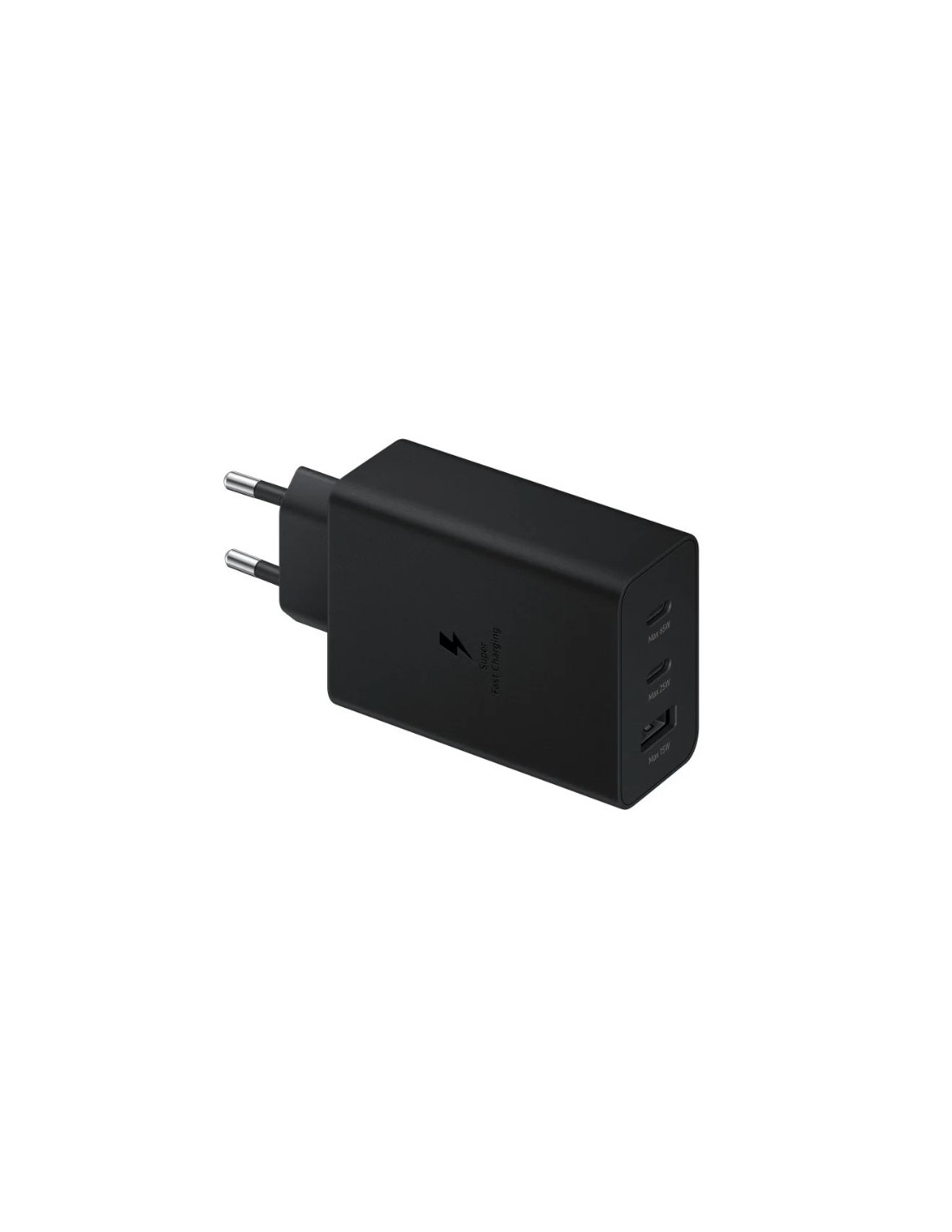 SAMSUNG POWER WALL CHARGER 65W TRIPLE 2XUSB-C + 1XUSB BLACK EP-T6530NBEGEU