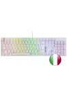 Mars Gaming MK422 Blanco Teclado Mecánico Gaming RGB Antighosting Switch Mecánico Rojo Idioma Italiano