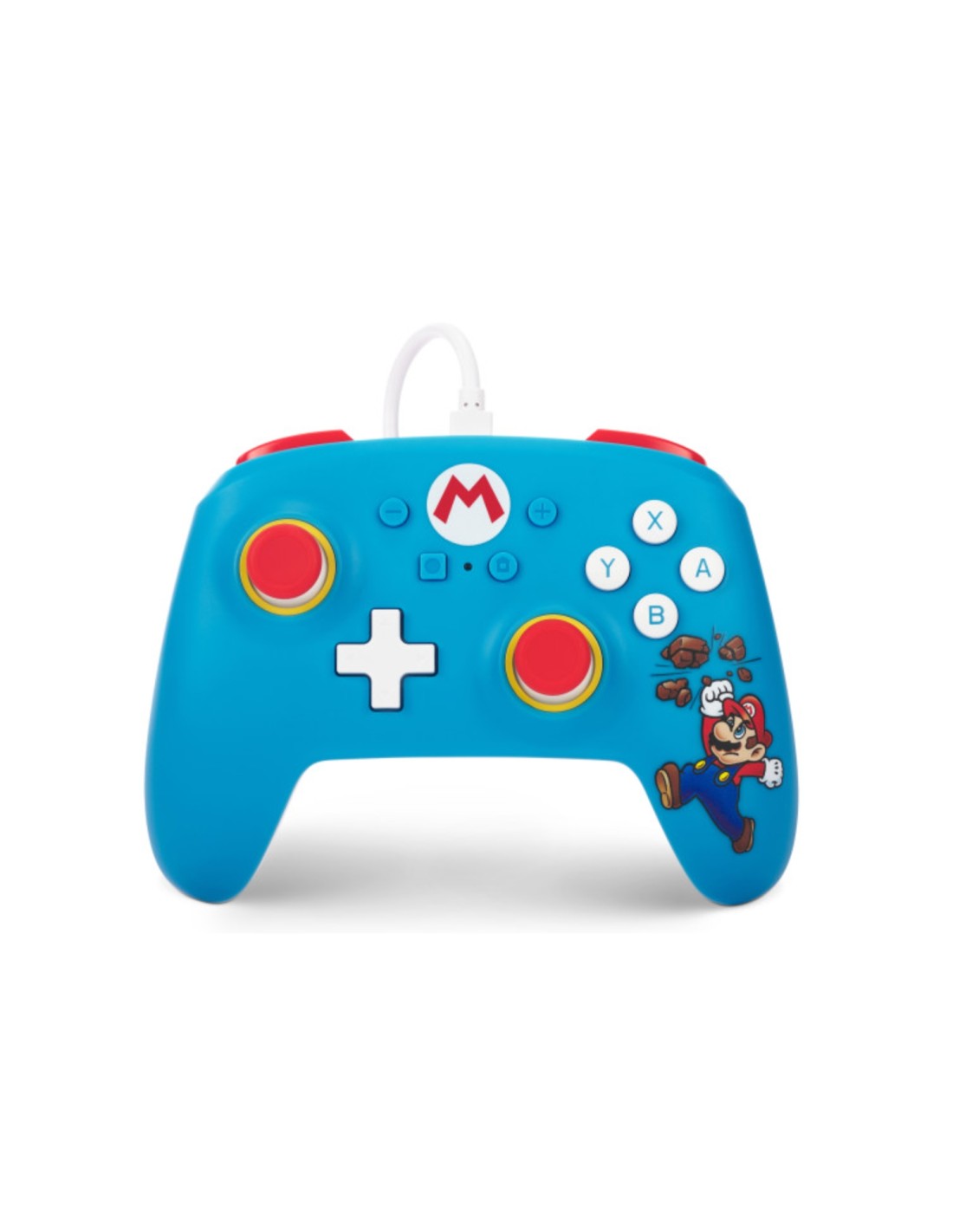 PowerA NSGP0198-01 mando y volante Azul USB Gamepad Analógico Nintendo Switch, Nintendo Switch OLED