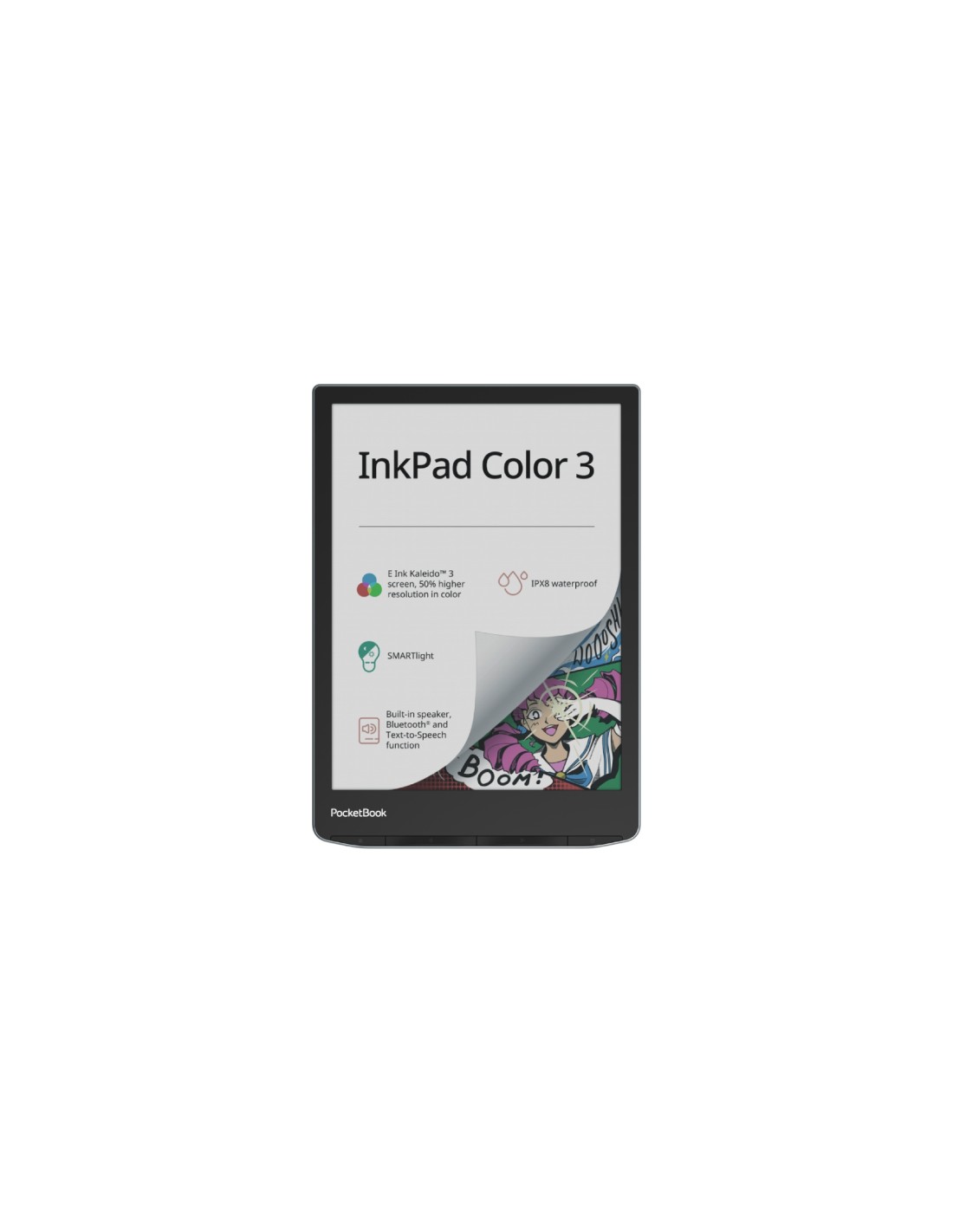 PocketBook InkPad Color 3 lectore de e-book Pantalla táctil 32 GB Wifi Negro, Gris