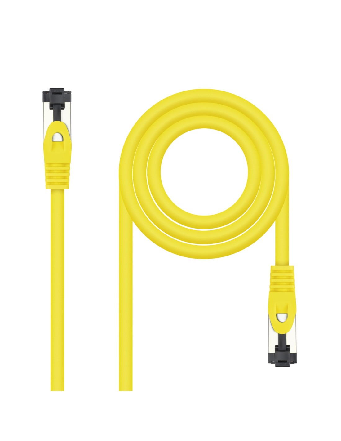 Nanocable Cable de Red Latiguillo Cat.8.1 2GHz LSZH SSTP AWG26, Amarillo, 25 cm