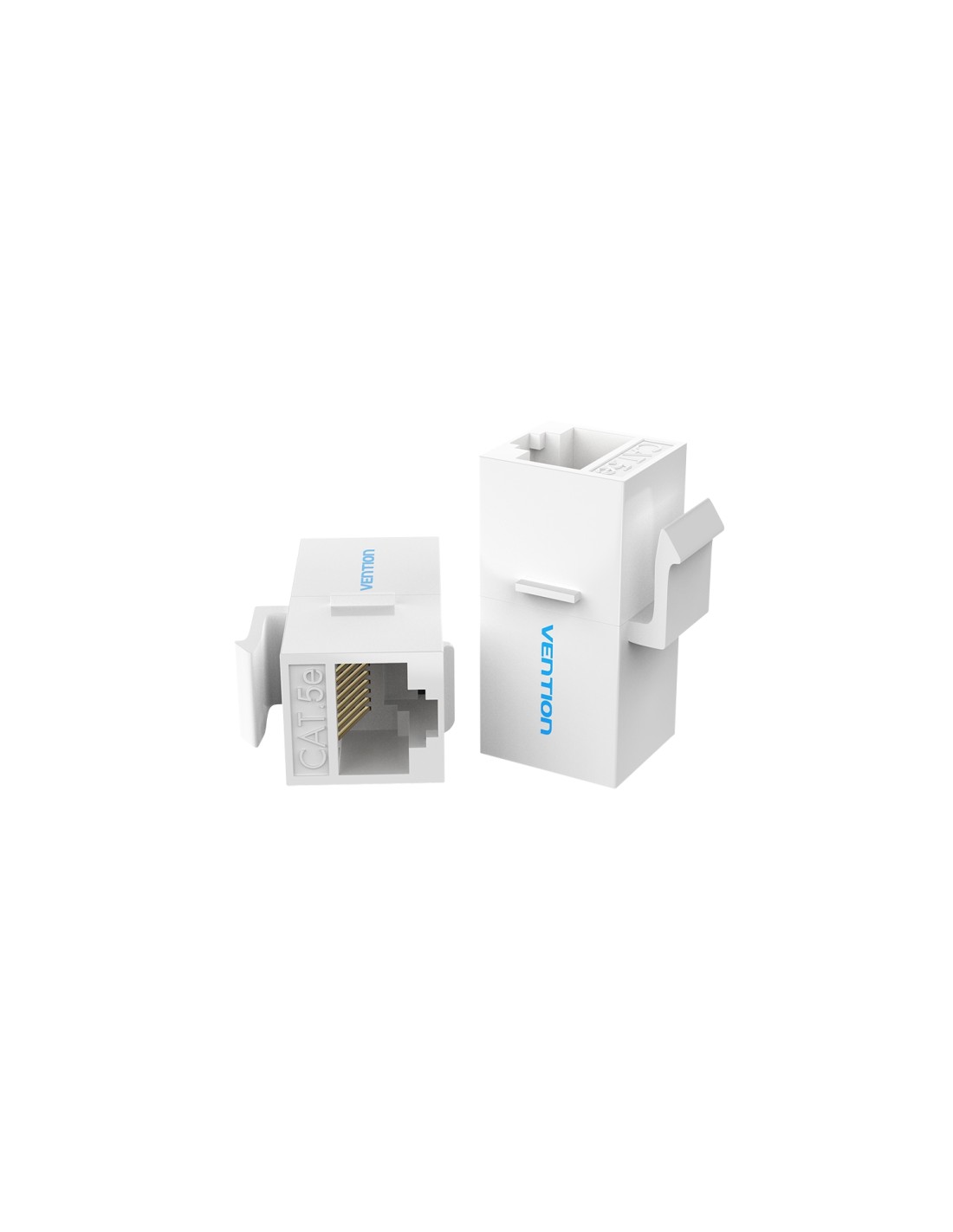 Vention Adaptador Conector RJ45 VDD-B07-W Cat5 UTP/ RJ45 Hembra - RJ45 Hembra/ Blanco