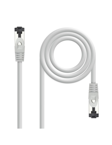 Nanocable Cable de Red Latiguillo Cat.8.1 2GHz LSZH SSTP AWG26, Gris, 7 m