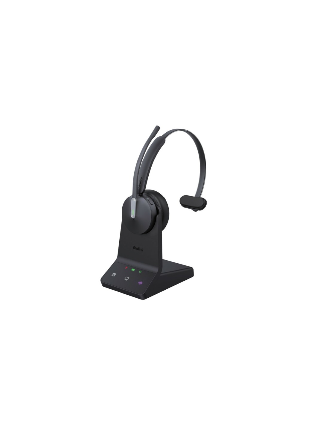 Yealink WH64 Hybrid Mono Teams Auriculares Inalámbrico Diadema Oficina/Centro de llamadas MicroUSB Bluetooth Negro