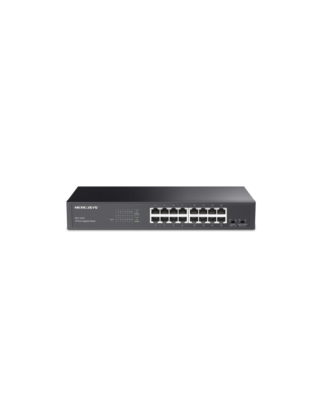 Mercusys MS116GS switch Gigabit Ethernet (10/100/1000) Negro