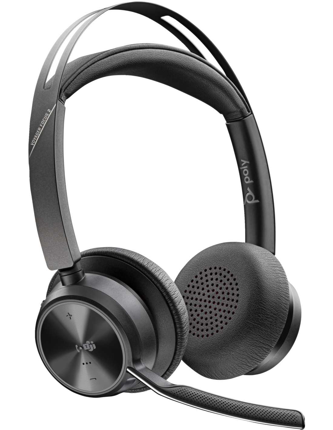 POLY Auriculares Voyager Focus 2 USB-C-C con certificación Microsoft Teams + adaptador USB-C/A