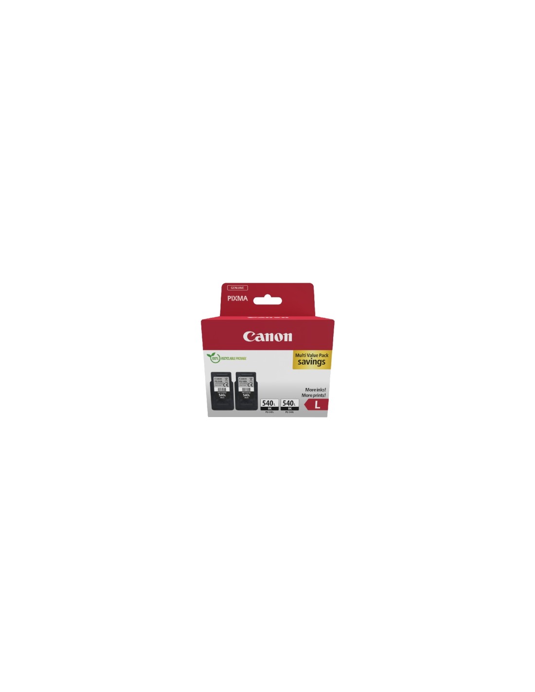 Canon PG-540L cartucho de tinta 2 pieza(s) Original High (L) Yield Negro