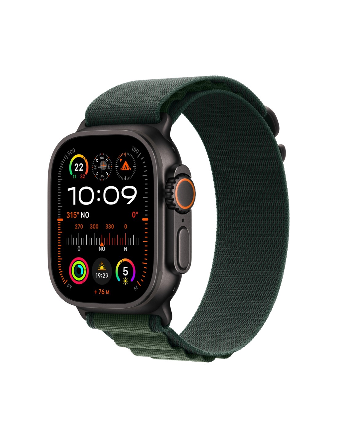 Apple Watch Ultra 2 OLED 49 mm Digital 410 x 502 Pixeles Pantalla táctil 4G Negro Wifi GPS (satélite)