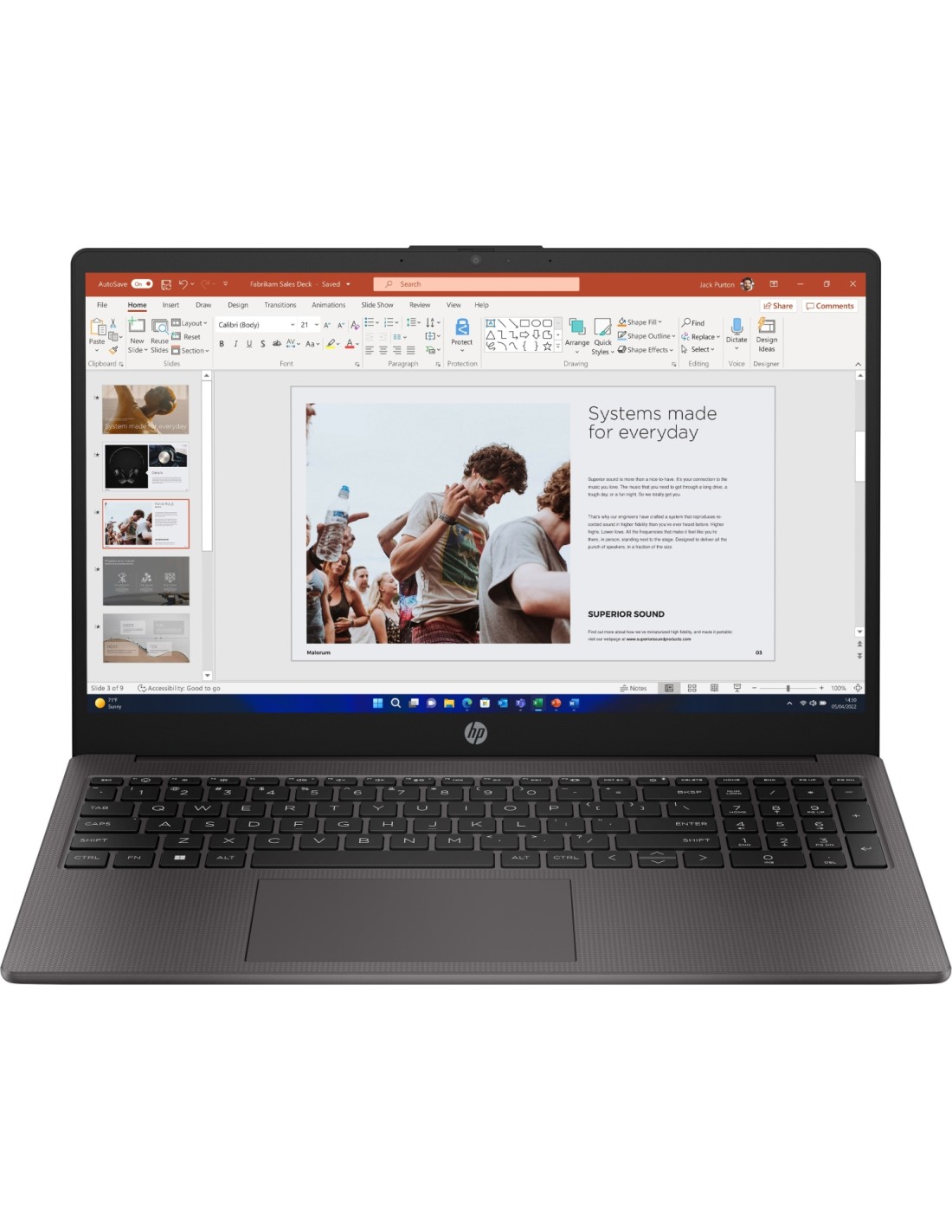 HP 250 G10 Intel® Core? i7 i7-1355U Portátil 39,6 cm (15.6") Full HD 8 GB DDR4-SDRAM 512 GB SSD Windows 11 Home Plata