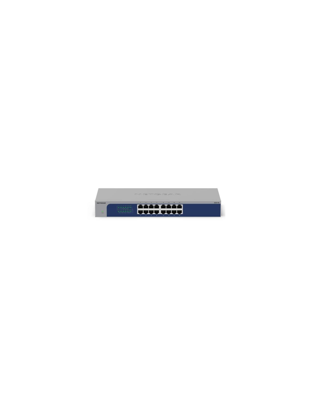 NETGEAR GS516-300EUS switch No administrado Gigabit Ethernet (10/100/1000) Energía sobre Ethernet (PoE) Gris