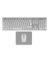 Tacens 6ZENITHWES teclado Ratón incluido Hogar / Oficina RF inalámbrico QWERTY Español Plata, Blanco
