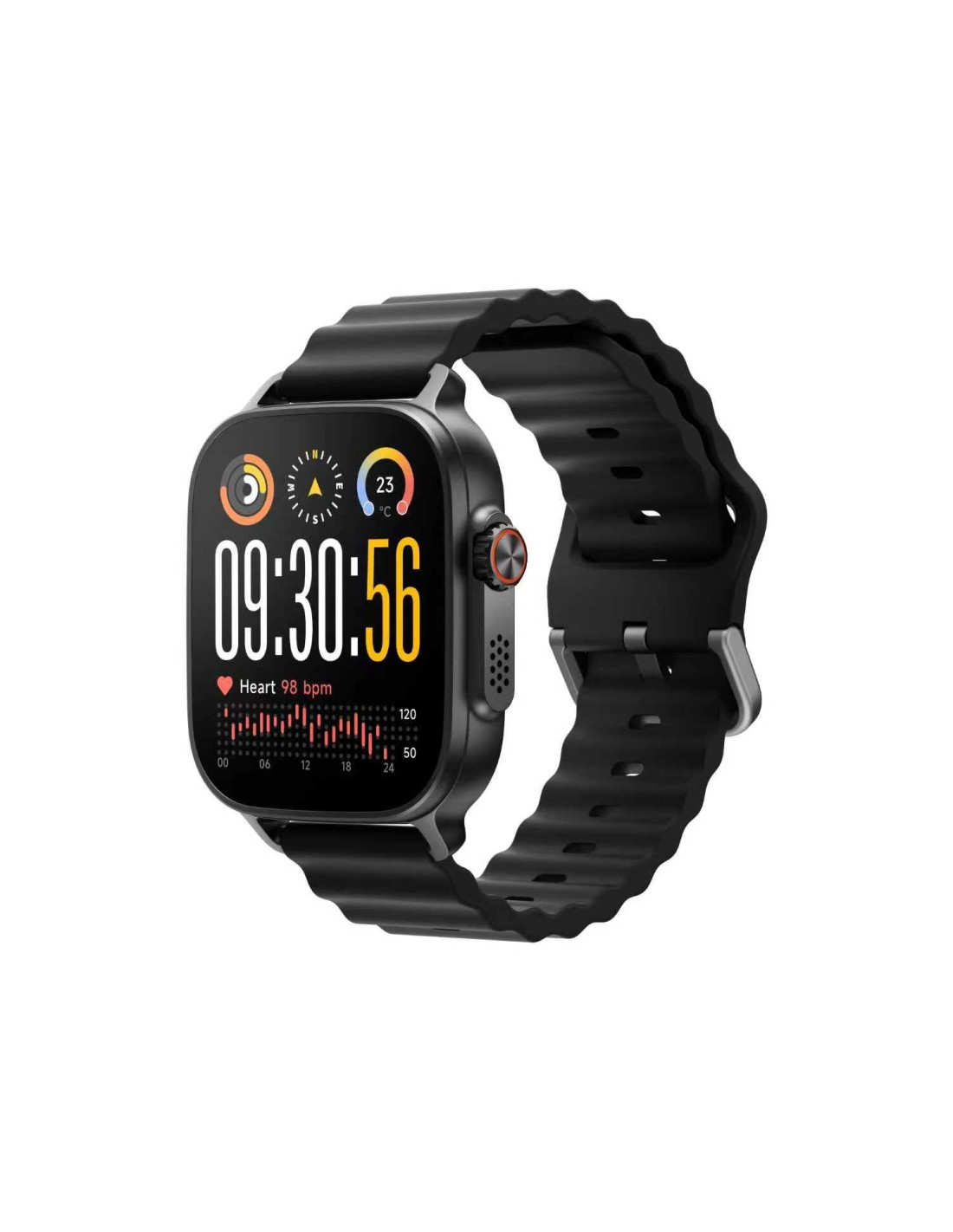realme Watch 5 5 cm (1.97") AMOLED Digital 390 x 450 Pixeles Pantalla táctil Negro GPS (satélite)