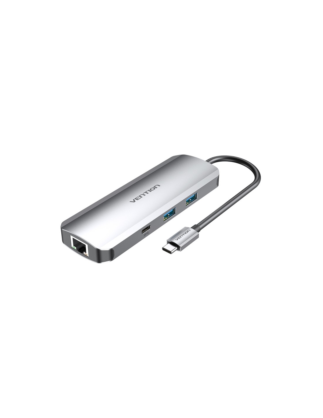 Vention Docking USB Tipo-C TOMHB/ 1xHDMI/ 2xUSB/ 1xUSB Tipo-C/ 1xUSB Tipo-C PD/ 1xRJ45/ 1xLector Tarjetas SD y MicroSD/ Jack 3.5