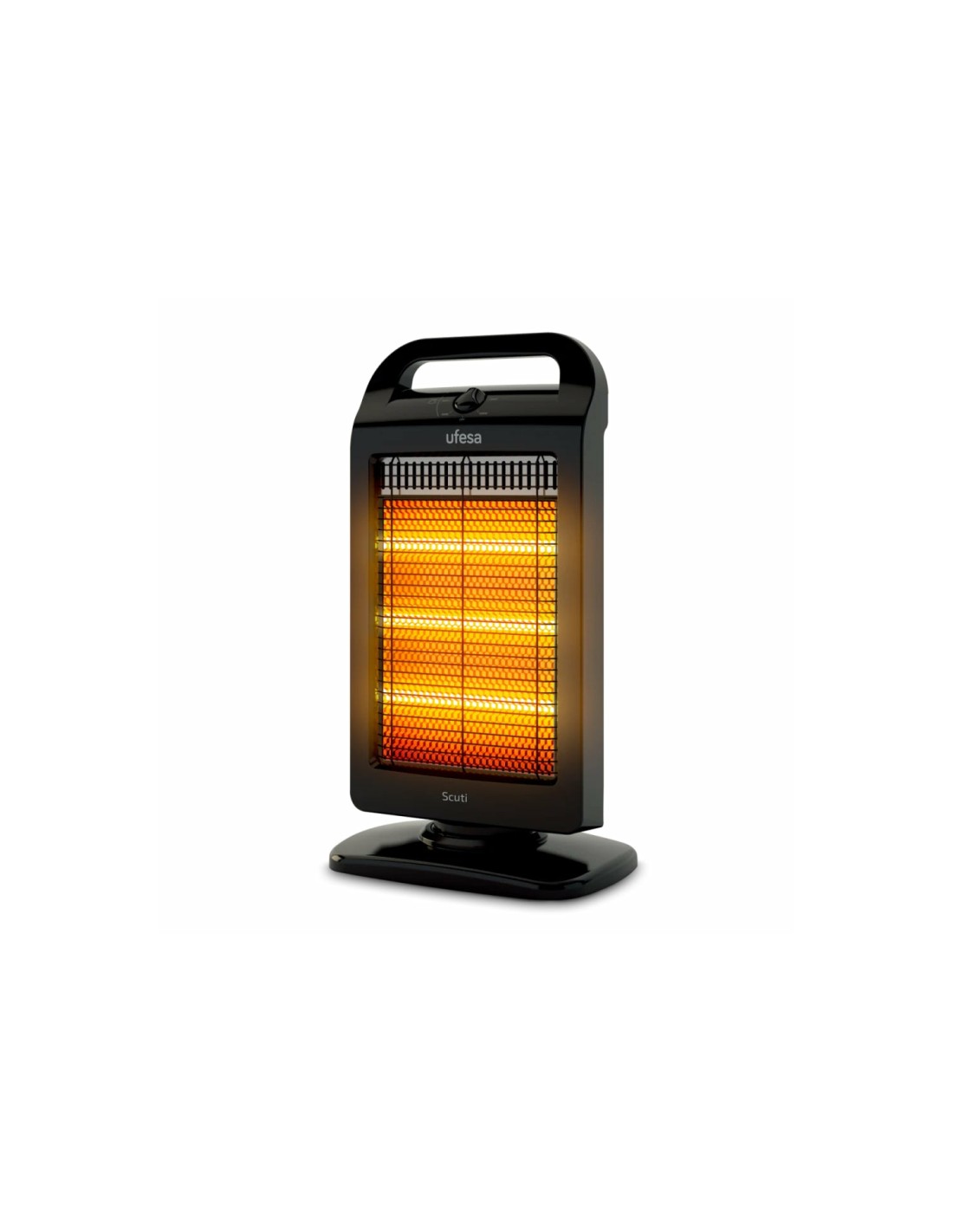 Ufesa Scuti Interior Negro 1200 W Calefactor eléctrico halógeno