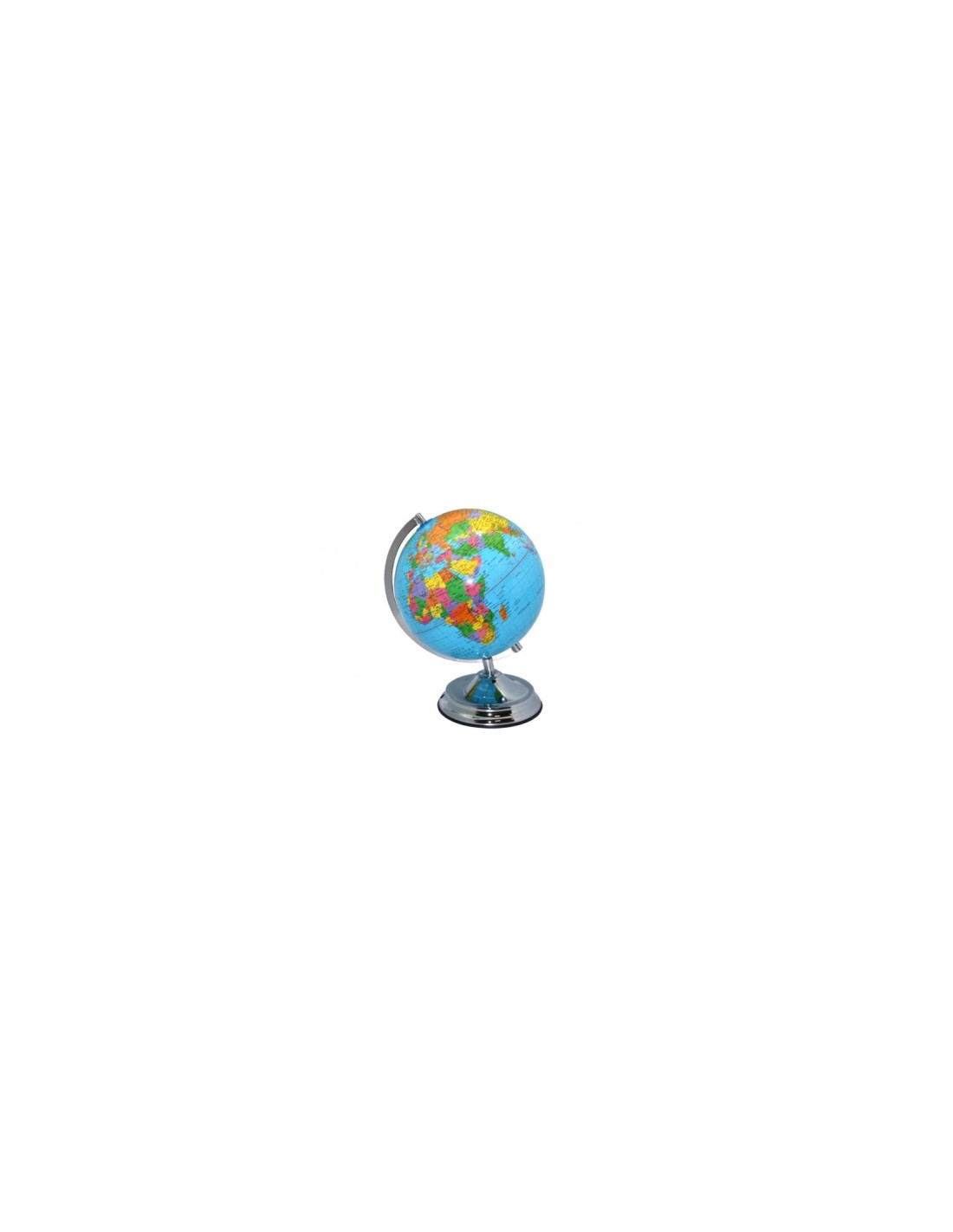 Poessa Globo Terraqueo 25 cm con meridiano Azul