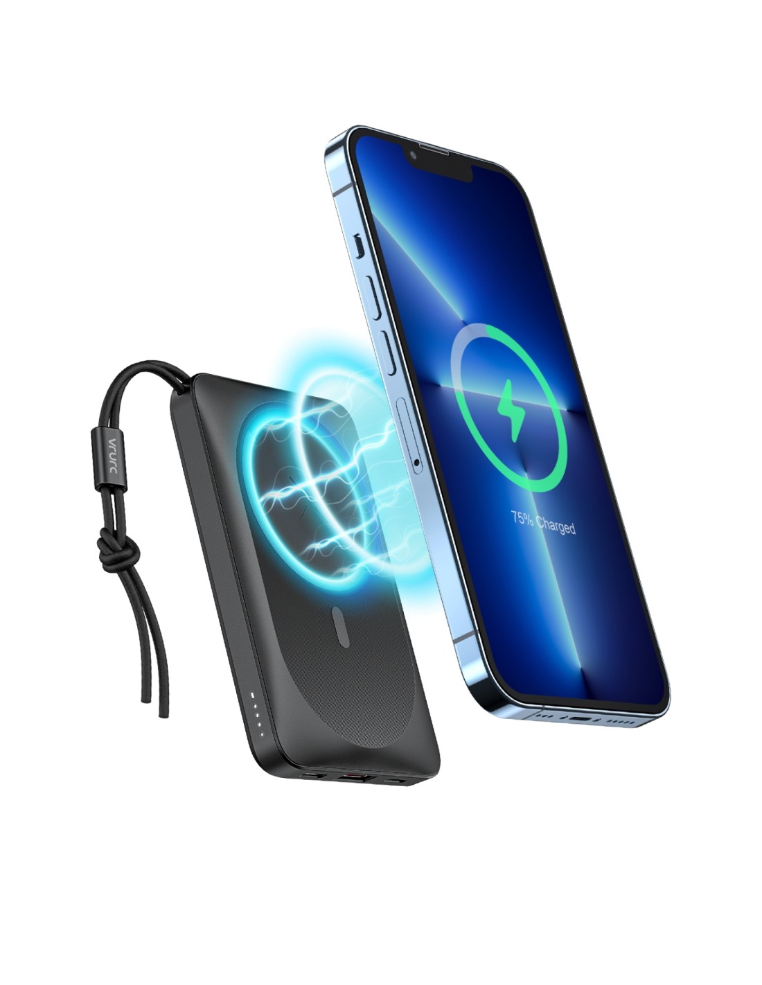 VEGER MagOn W1151-B 10000mAh powerbank Magnetic Wireless PD20W