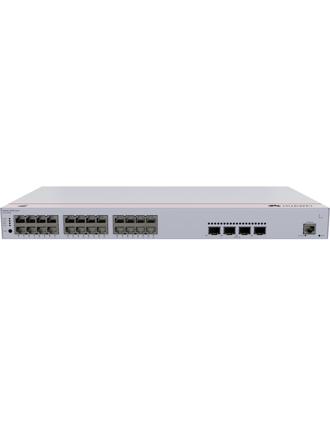 HUAWEI eKit S310 Series S310-24P4X Gestionado L2+ Gigabit Ethernet (10/100/1000) Energía sobre Ethernet (PoE) 1U Gris