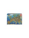 Educa Crazy European Map Puzzle rompecabezas 500 pieza(s) Mapas