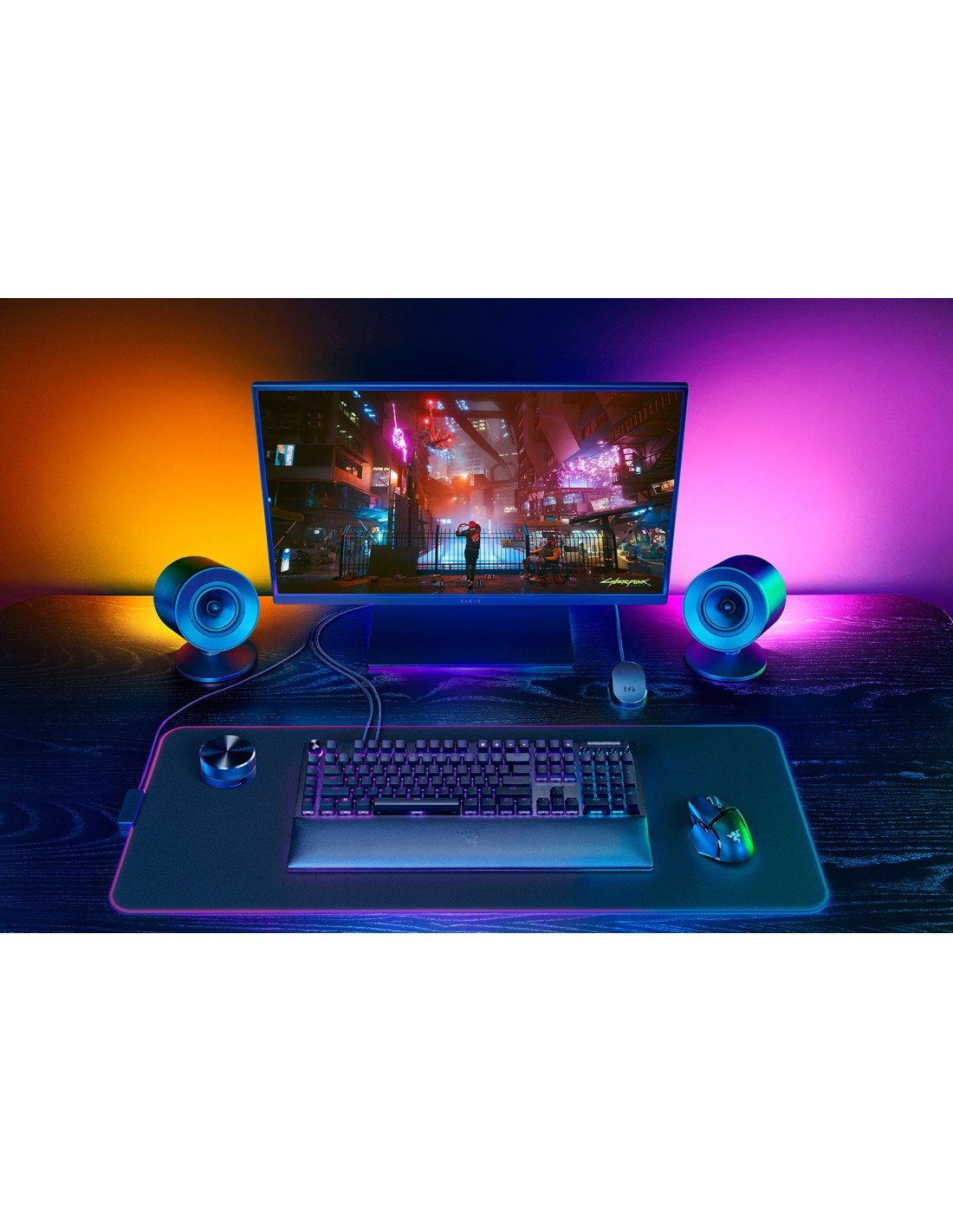 Razer Nommo V2 Pro Rango completo Negro Inalámbrico y alámbrico