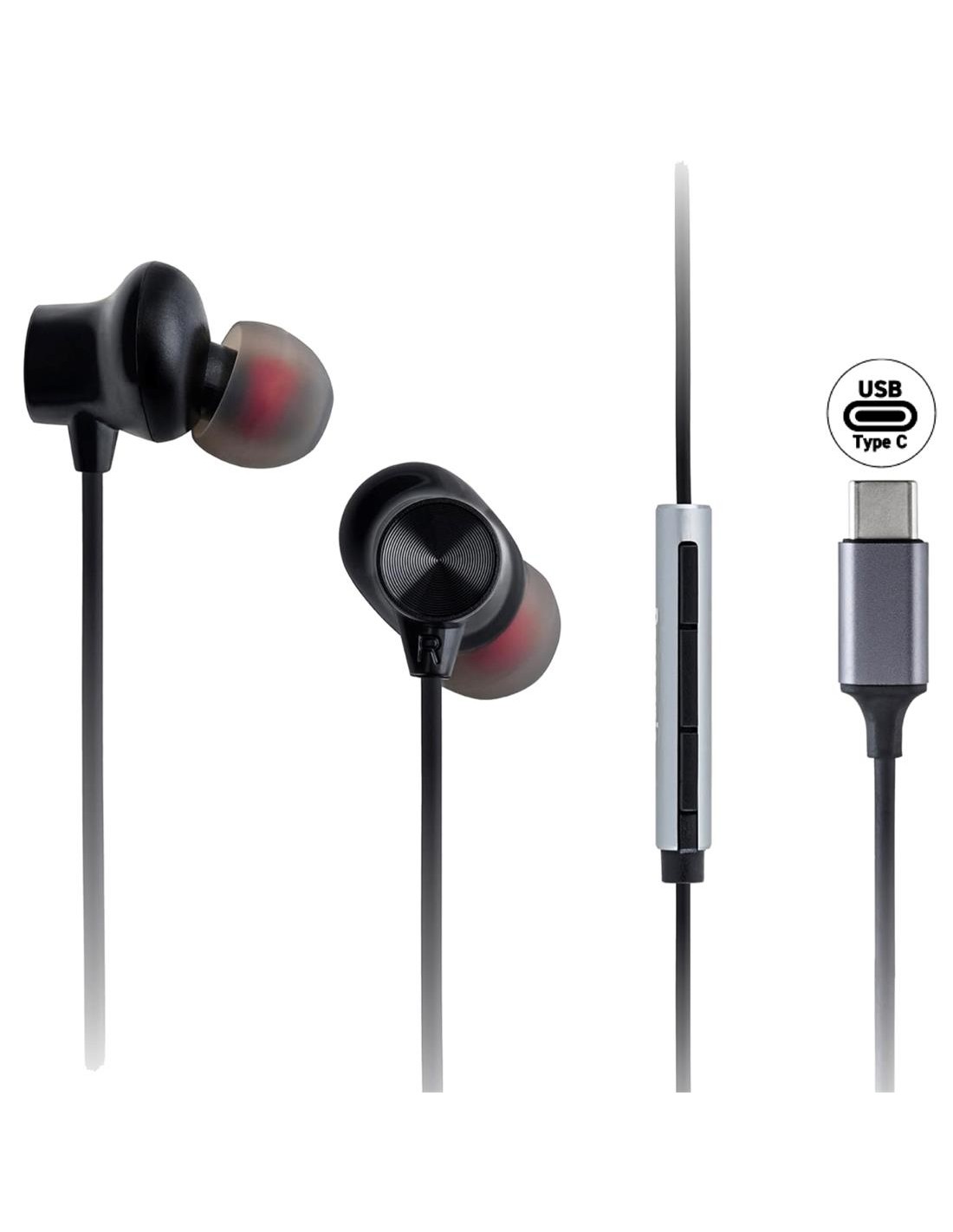 Panasonic RP-TCM225DEK Auricular USB-C Negro