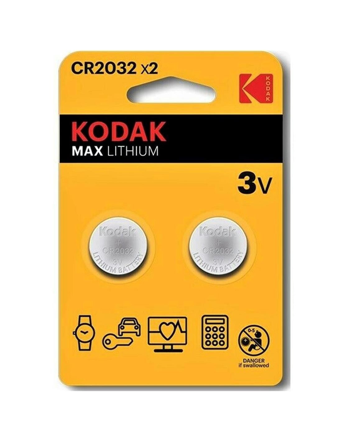 KODAK CR2032 BaterÃ­a Litio ULTRA 3V 2 UNDS (30417687)