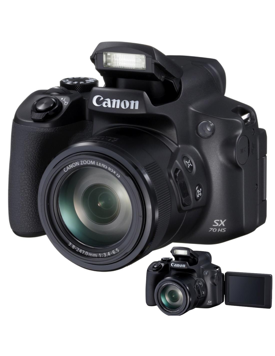 Canon Powershot SX70 HS 65X ZOOM 4K ULTRA HD Negra