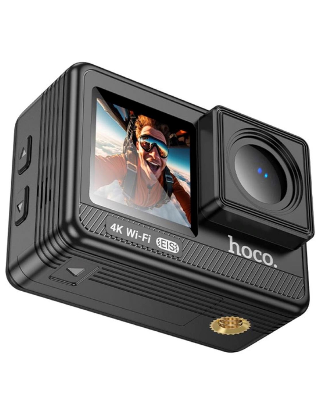 Hoco DV102 Cámara de Acción 4K con Estabilizador y Doble Pantalla