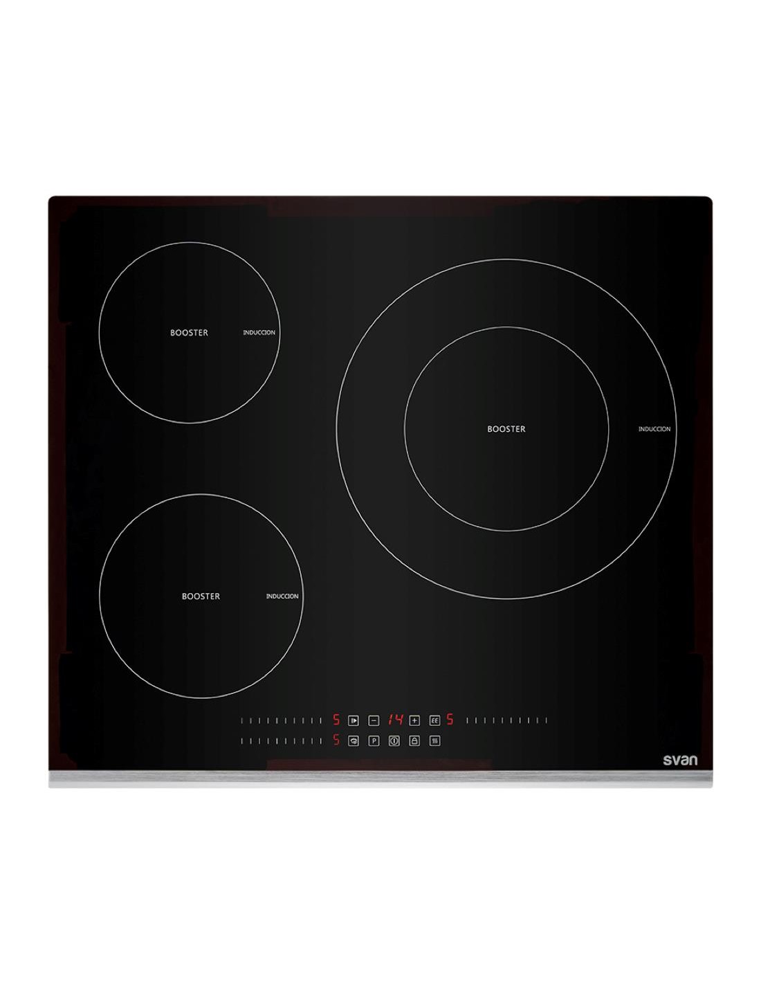 SVAN SVI6393 PLACA INDUCCIÃ“N 7200W 59X52X6CM CRISTAL
