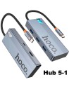Adaptador USB-C 5-1 Hoco HB50 HDMI + 3x USB 3.0 + PD