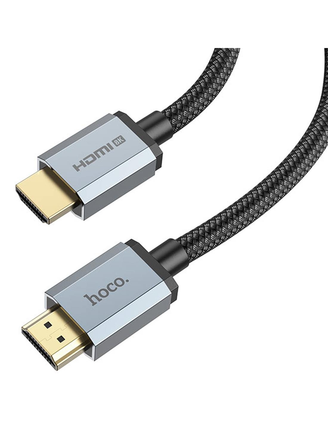 Cable HDMI HDTV 2.1 Ultra Hd 8K 1 m Hoco US03 Negro