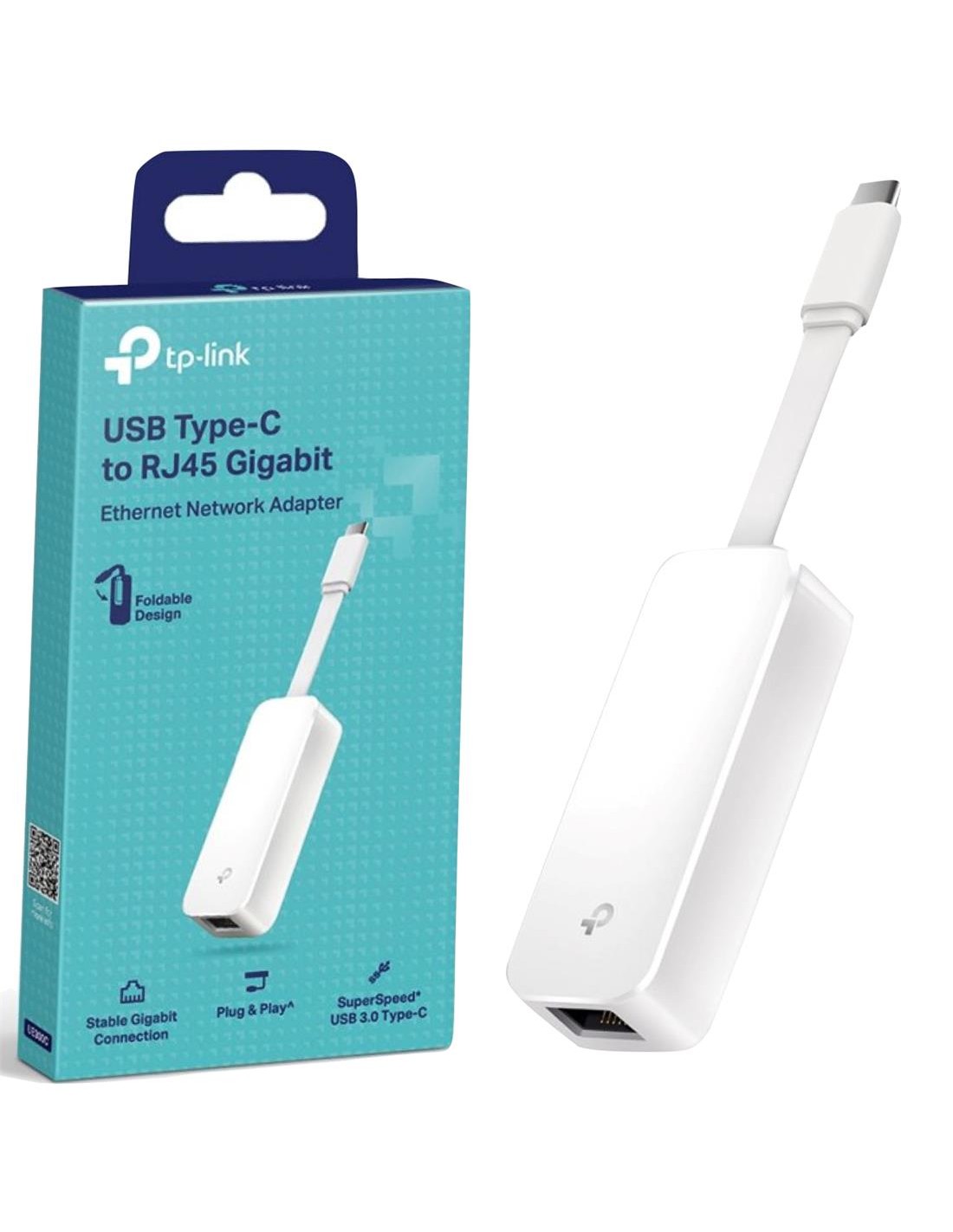 Tp-Link Adaptador USB-C a RJ45 Gigabit 10/100/1000 (UE300C)