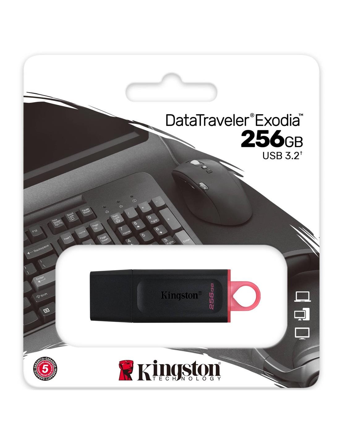 Mem. USB 256GB 3.2 Kingston Datatraveler Exodia