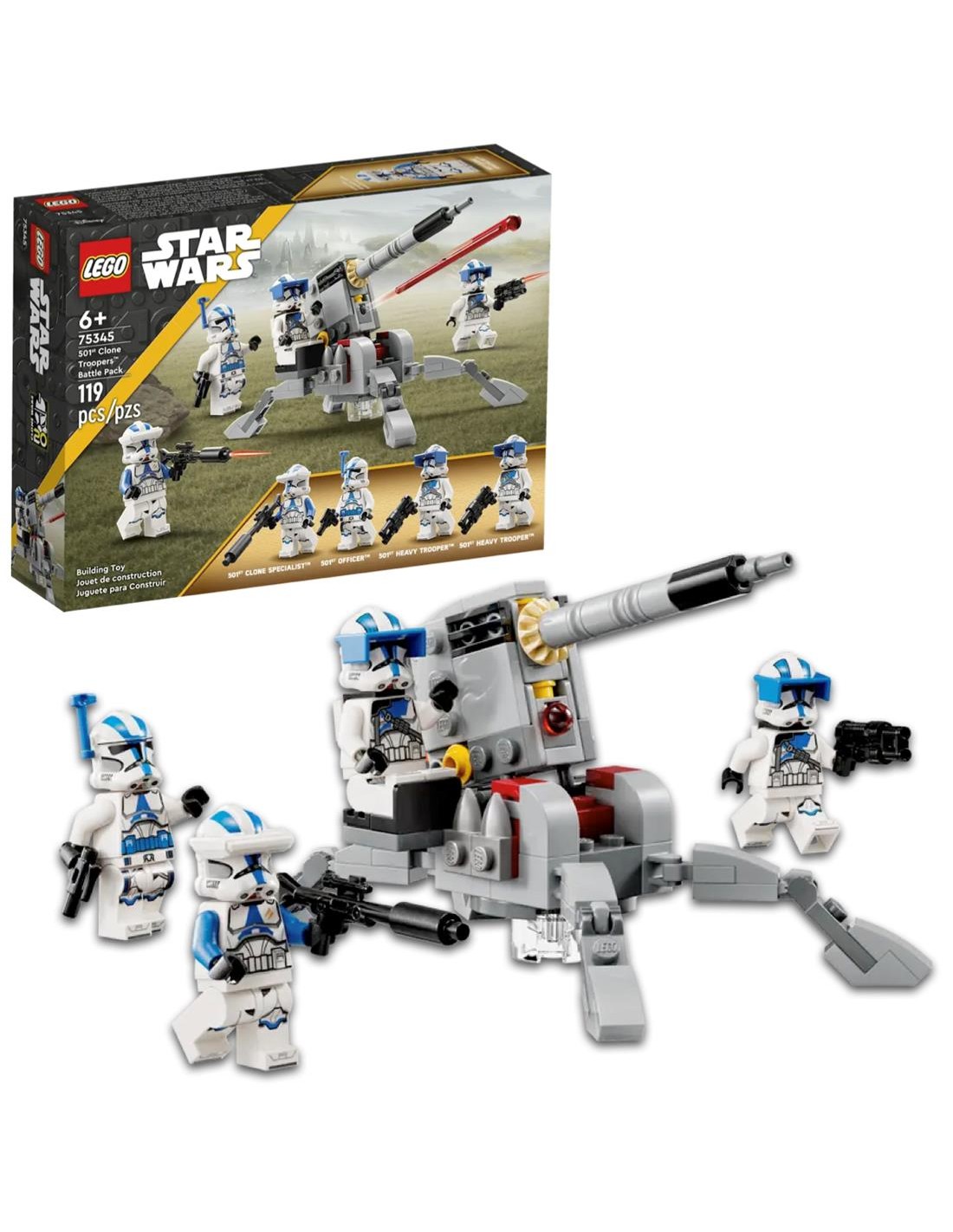LEGO 75345 Soldados Clon de la 501 con VehÃ­culo Star Wars