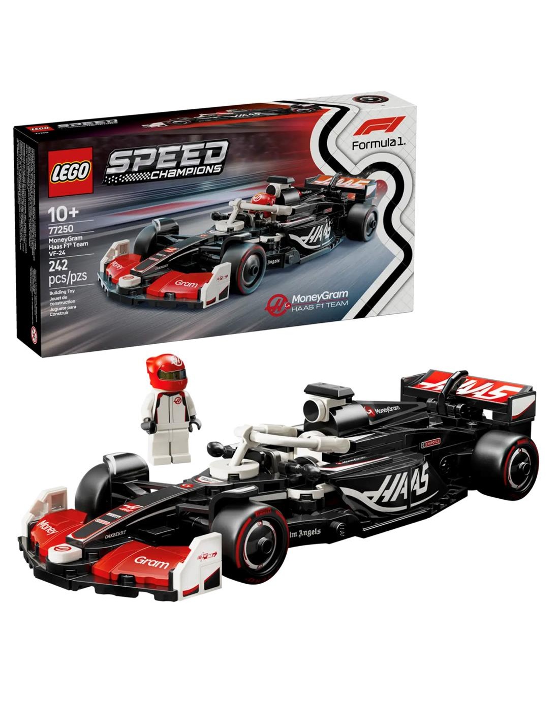 LEGO 77250 Coche de Carreras MoneyGram Haas F1 Team VF-24